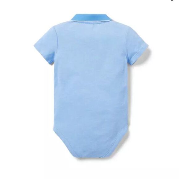 Janie and Jack 100048699 Baby Bunny Pique Polo Bodysuit NWT size 3-6 m - Picture 2 of 7